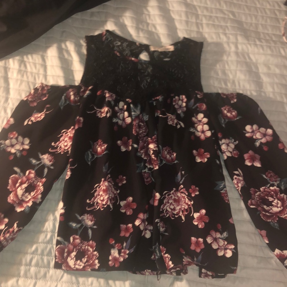 Off the shoulder floral top